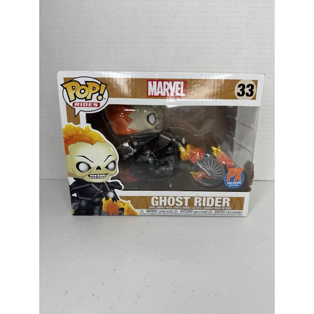 Funko Pop 'Rides' GHOST RIDER Vinyl Figure/Vehicle #33 PX Excl.